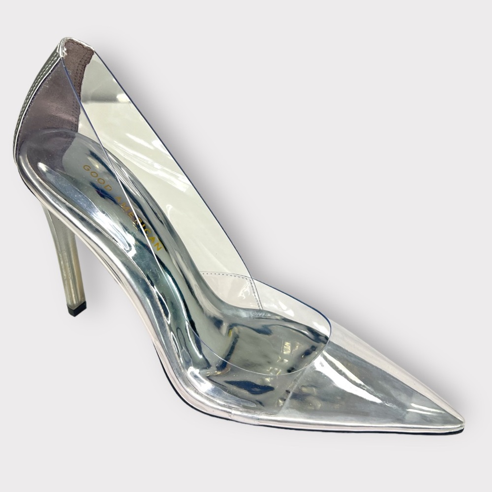 Good American Women’s Glass Cinder-f*cking-rella Pump Size 8.5